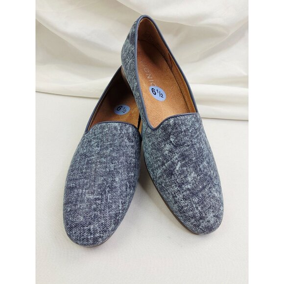 Vionic Size 6.5 Womens Willa ii Blue Slip On Flat Embroidered Logo Loafers NEW - Picture 6 of 13
